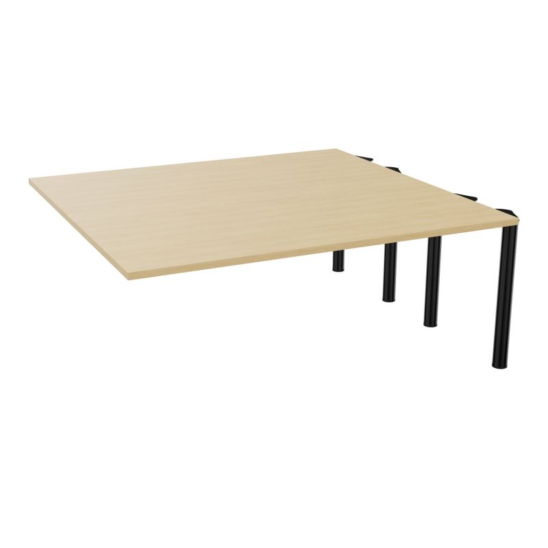 KIT EXTENSION POUR TABLES ELLIPTIQUES 6P L180XP170 CM (2X85) PP OBTX4 4 PIEDS MÉTAL Ø70 R