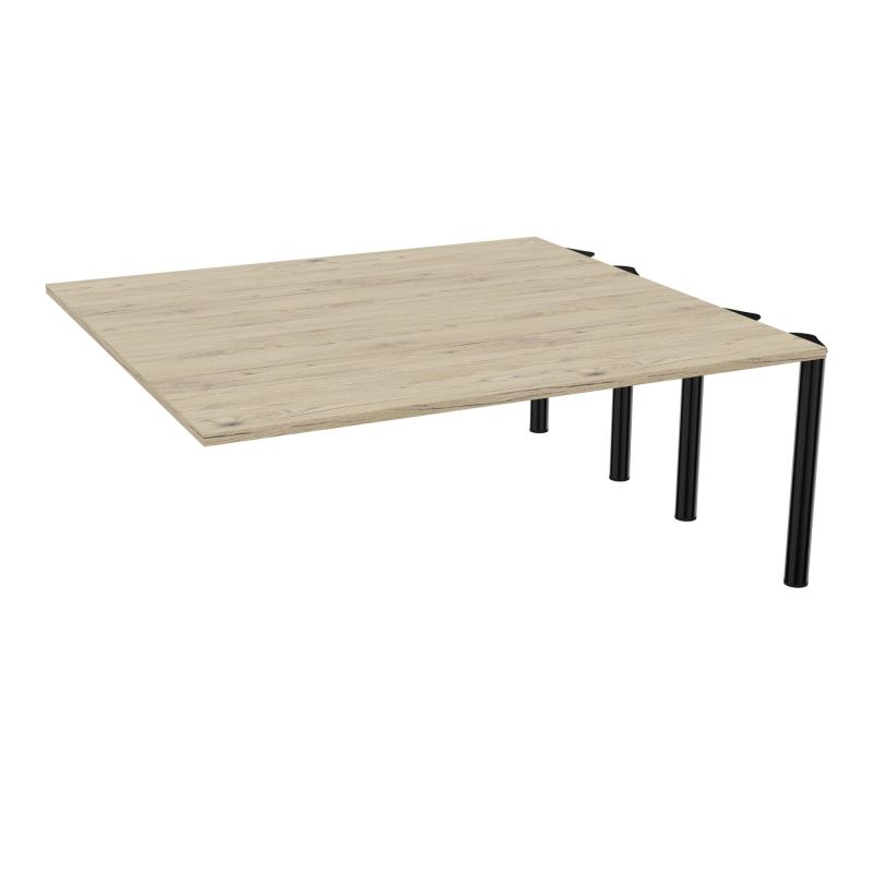 KIT EXTENSION POUR TABLES ELLIPTIQUES 6P L180XP170 CM (2X85) PP OBTX4 4 PIEDS MÉTAL Ø70 R