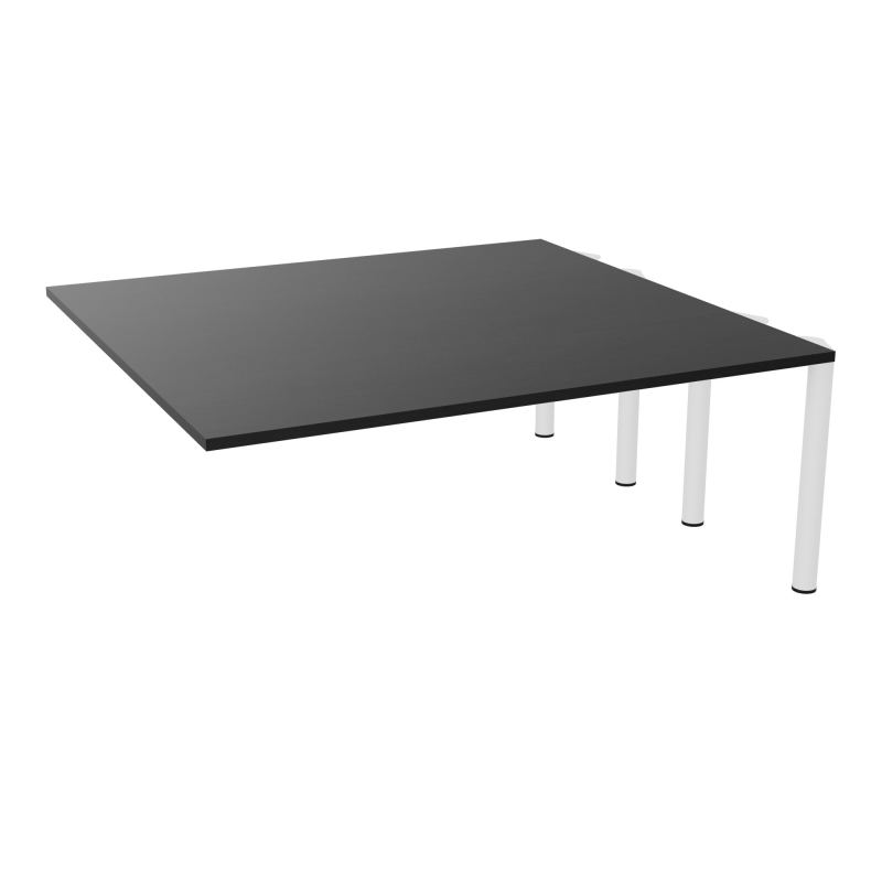 KIT EXTENSION POUR TABLES ELLIPTIQUES 6P L180XP170 CM (2X85) PP OBTX4 4 PIEDS MÉTAL Ø70 R