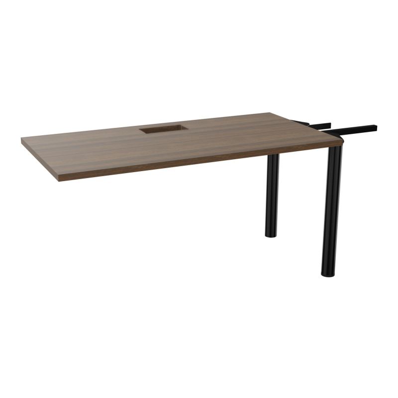 EXTENSION 2P L140XP70 CM POUR TABLES U, V, LOSANGE ET RONDE DÉC TRAPPE X1+GOULOTTE SIMPLE