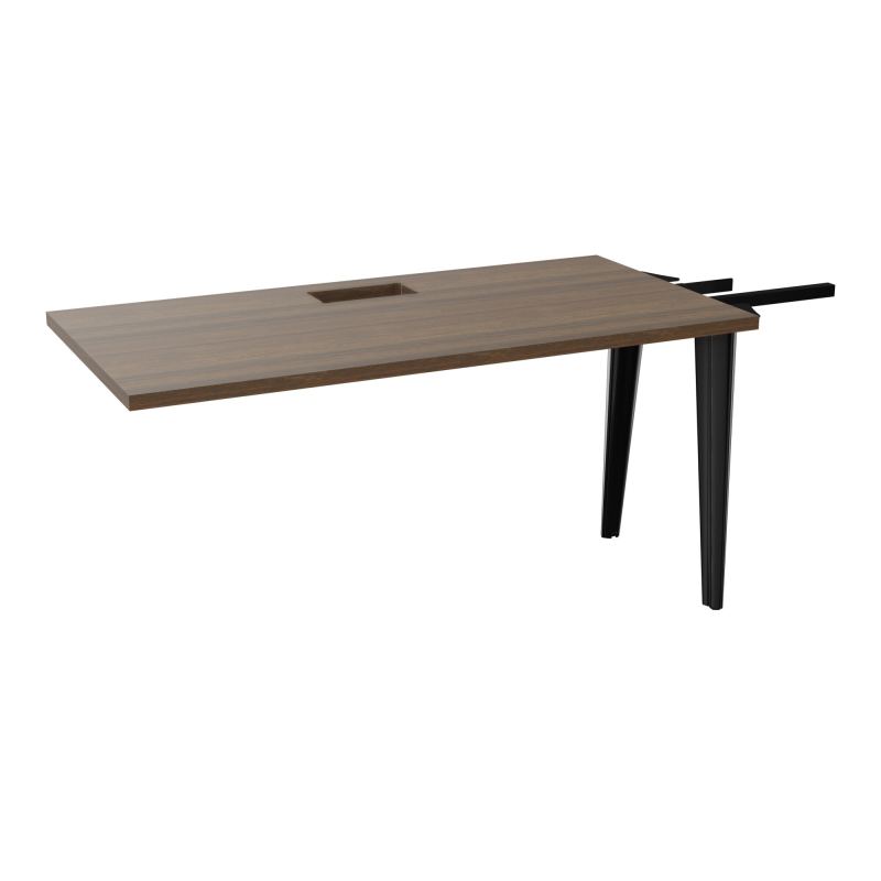 EXTENSION 2P L140XP70 CM POUR TABLES U, V, LOSANGE ET RONDE DÉC TRAPPE X1+GOULOTTE SIMPLE