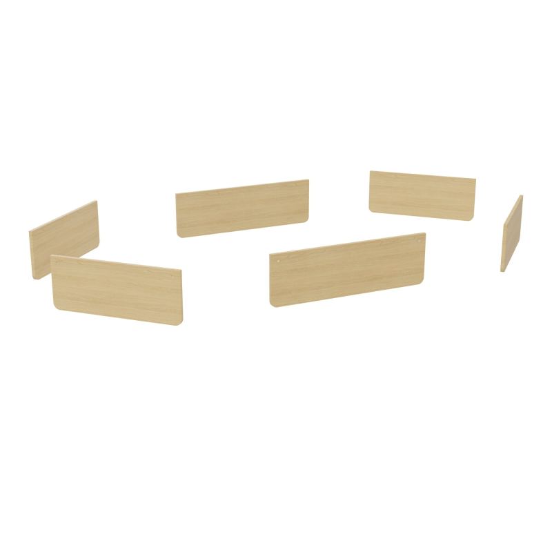 KIT VDF MÉLAMINE POUR TABLE U FERMÉE L410 CM (4XL70+2XL90 CM) R1