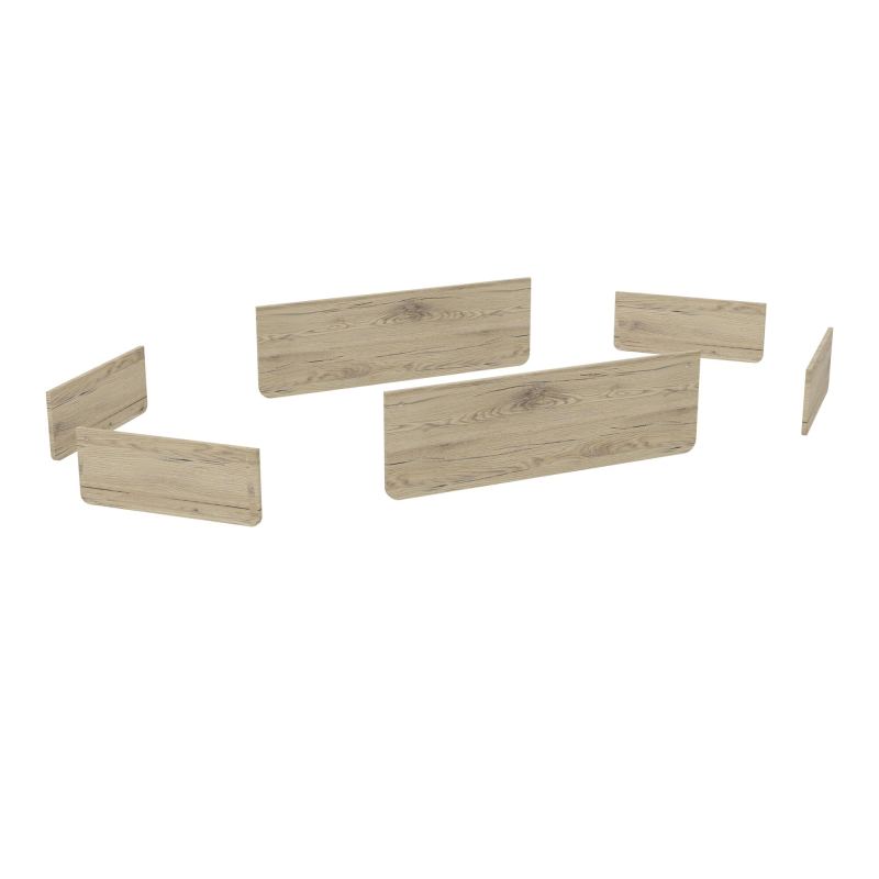 KIT VDF MÉLAMINE POUR TABLE U FERMÉE L450 CM (4XL70+2XL130 CM) R3