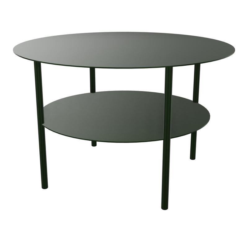 ZELIE T BASSE RONDE D67 H43 CM SUR 4 PIEDS FX METAL