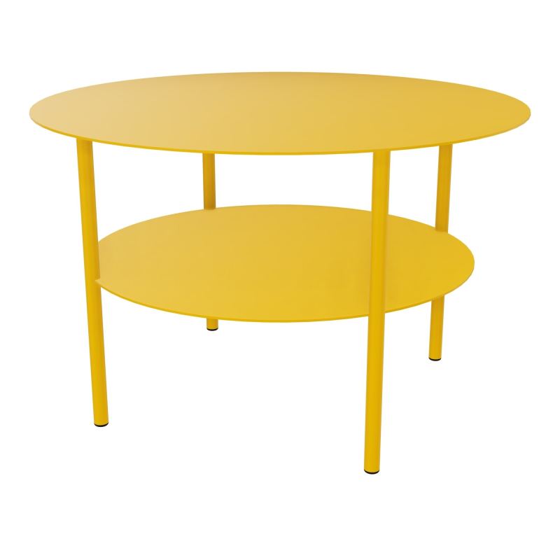 ZELIE T BASSE RONDE D67 H43 CM SUR 4 PIEDS FX METAL Z9