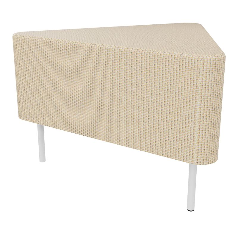 ZELIE ANGLE60° ASSISE H43-3PIEDS FX SANS DOSSIER   TL SO