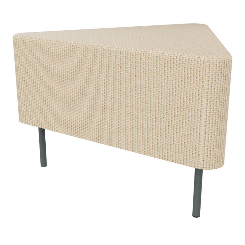 ZELIE ANGLE60° ASSISE H43-3PIEDS FX SANS DOSSIER   TL SU