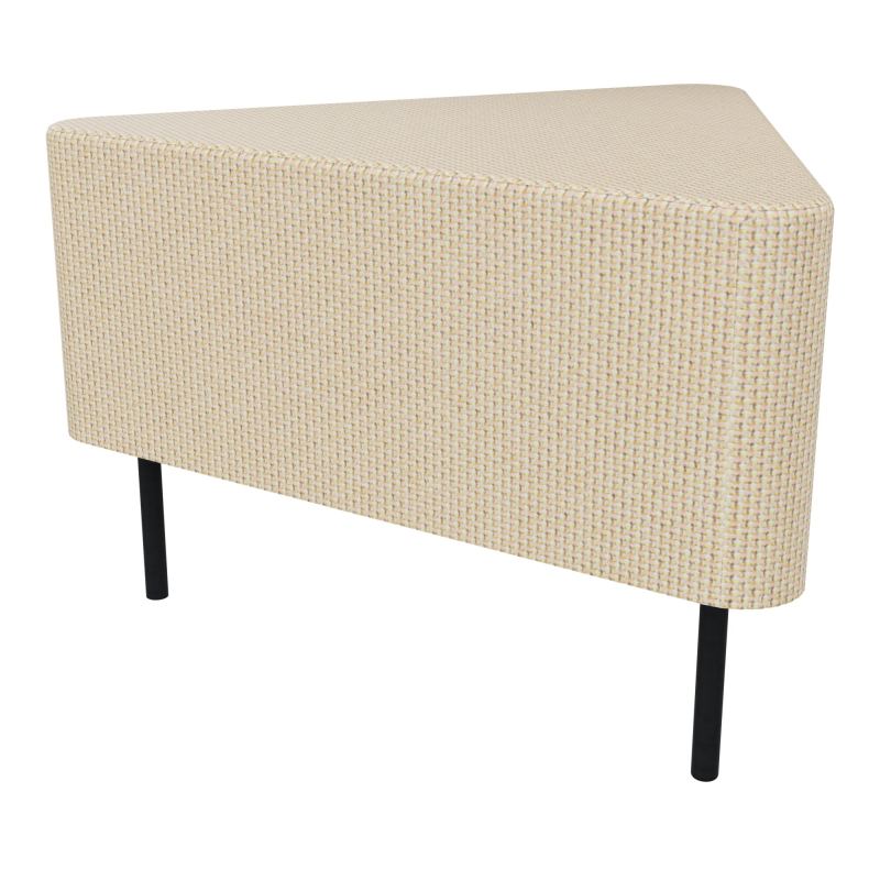 ZELIE ANGLE60° ASSISE H43-3PIEDS FX SANS DOSSIER   TL ZP