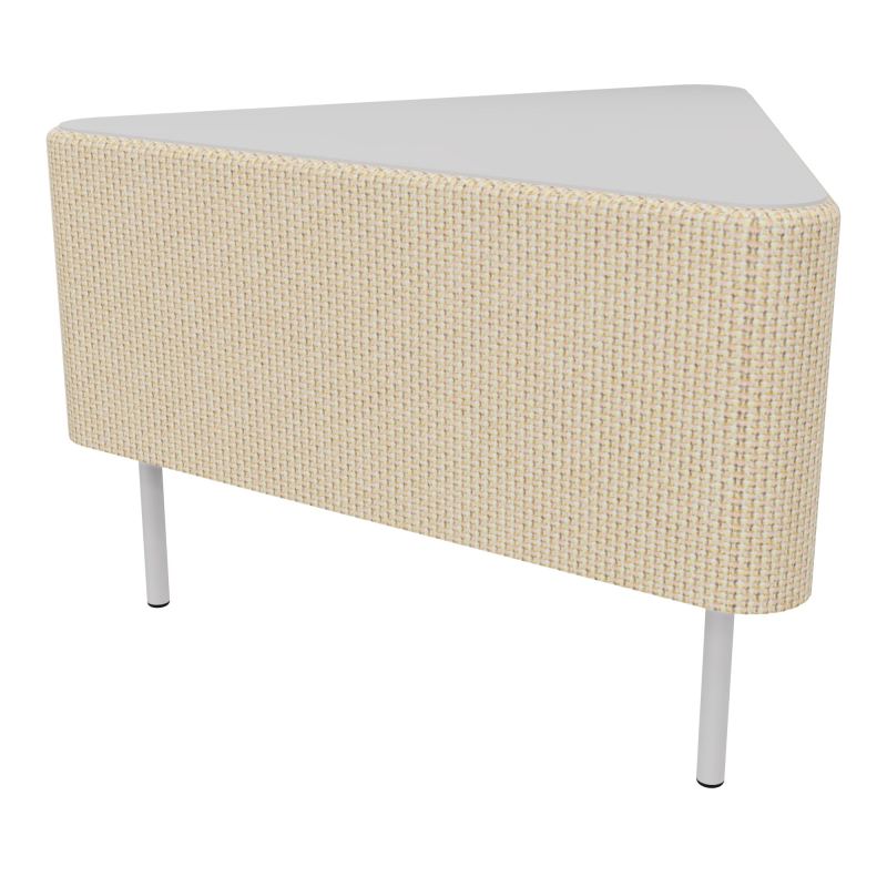 ZELIE ANGLE60° PLAT.PLEIN H43CM-3PIEDS FX SANS DOSSIER TL SD