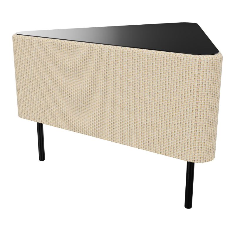 ZELIE ANGLE60° PLAT.PLEIN H43CM-3PIEDS FX SANS DOSSIER TL SG