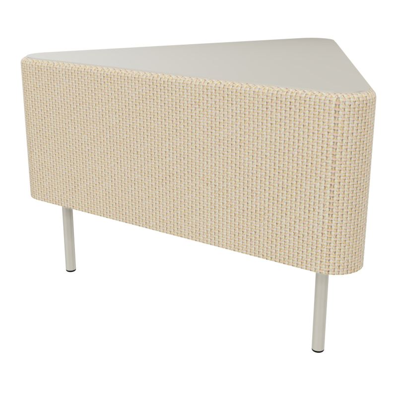 ZELIE ANGLE60° PLAT.PLEIN H43CM-3PIEDS FX SANS DOSSIER TL ZC