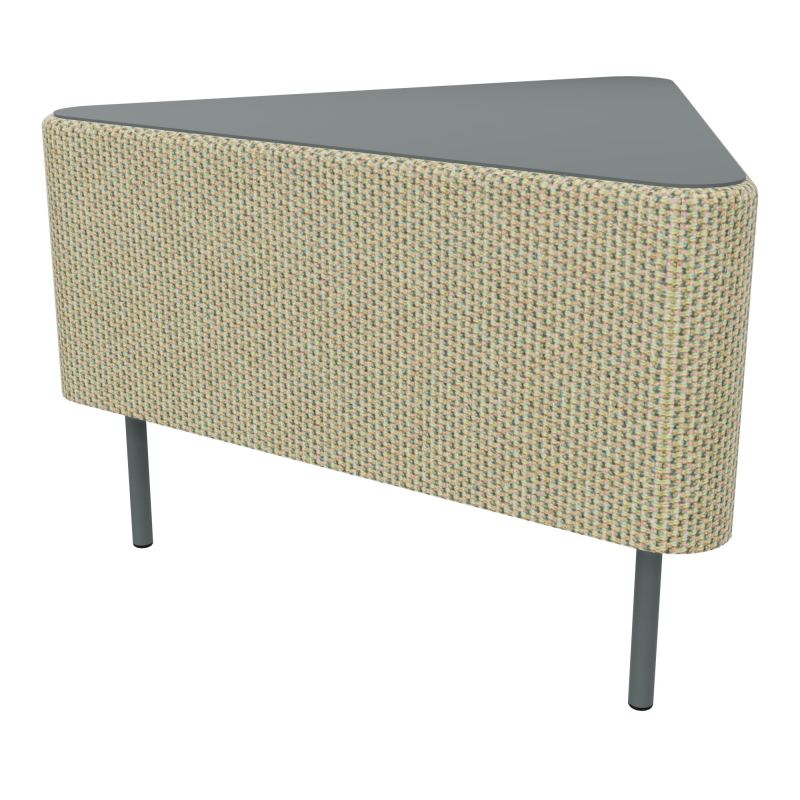 ZELIE ANGLE60° PLAT.PLEIN H43CM-3PIEDS FX SANS DOSSIER TZ SU