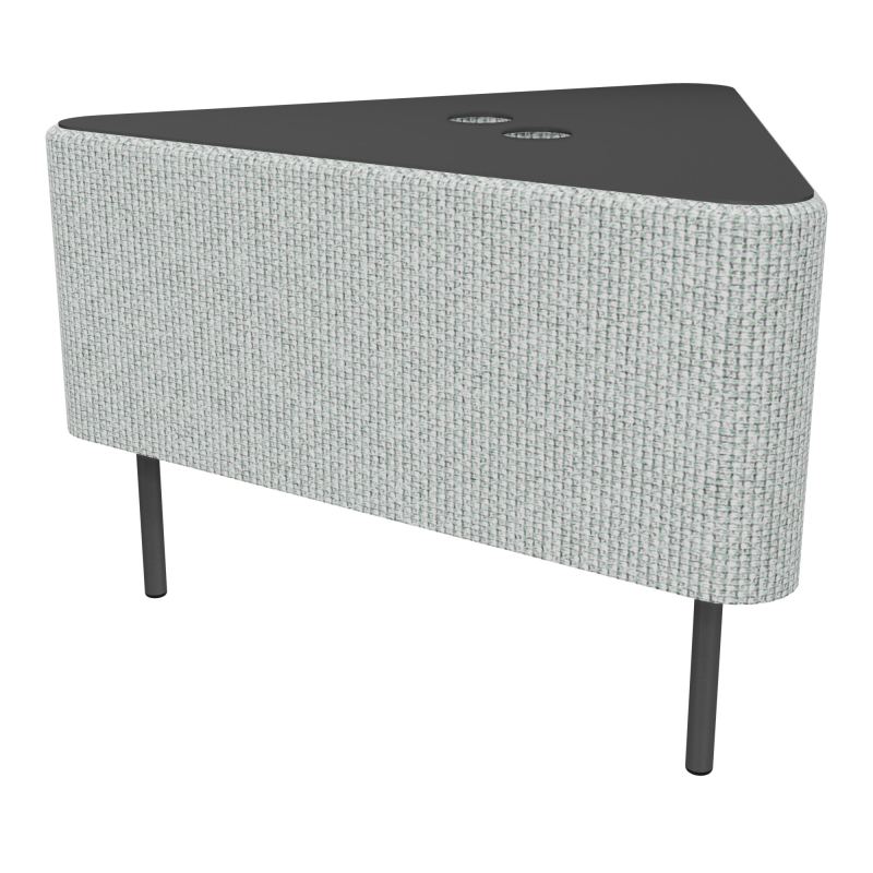 ZELIE ANGLE60° PLAT.PERCE H43-3PIEDS FX SANS DOSSIER P/ELECTRIFICATION T8 SC