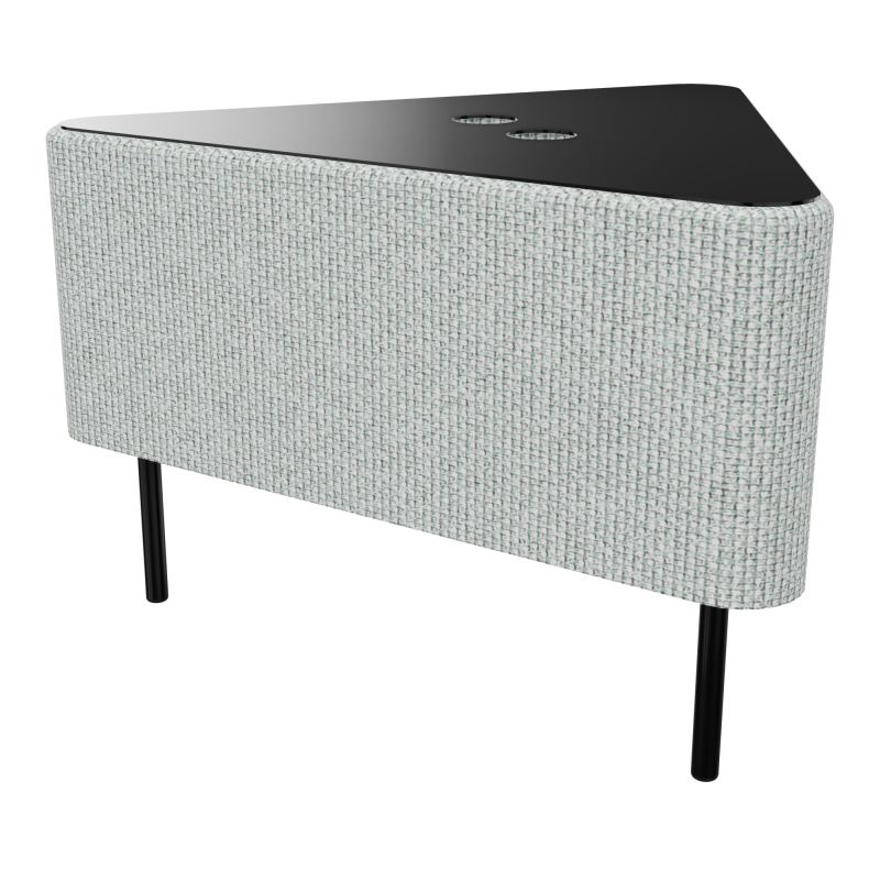 ZELIE ANGLE60° PLAT.PERCE H43-3PIEDS FX SANS DOSSIER P/ELECTRIFICATION T8 SG