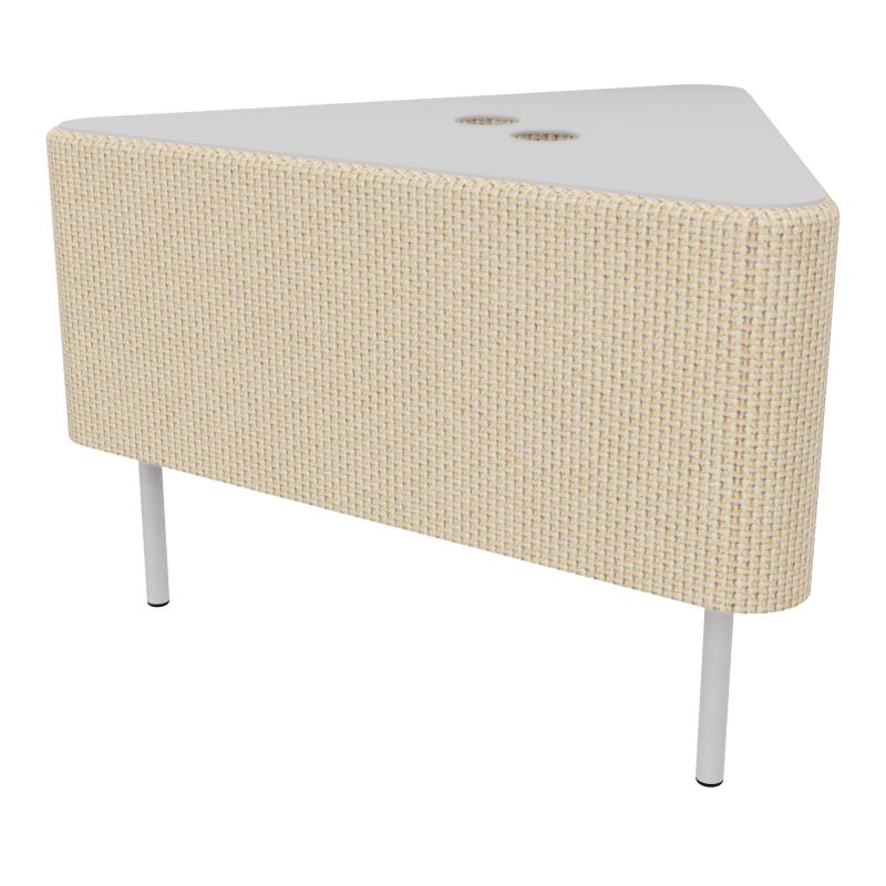 ZELIE ANGLE60° PLAT.PERCE H43-3PIEDS FX SANS DOSSIER P/ELECTRIFICATION TL SD