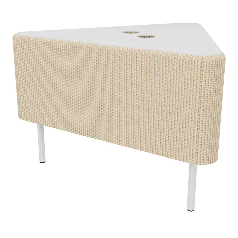 ZELIE ANGLE60° PLAT.PERCE H43-3PIEDS FX SANS DOSSIER P/ELECTRIFICATION TL SO
