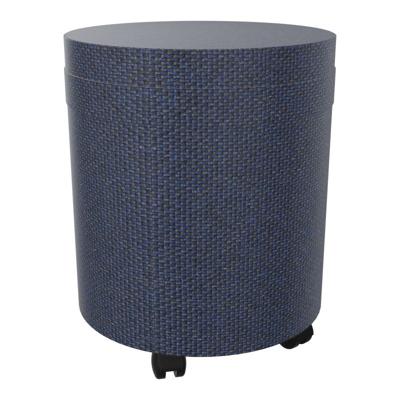 ZELIE POUF AVEC LANIERE D40 H48,5 CM S/ROULETTES (4 PETITES) NOIRES T5