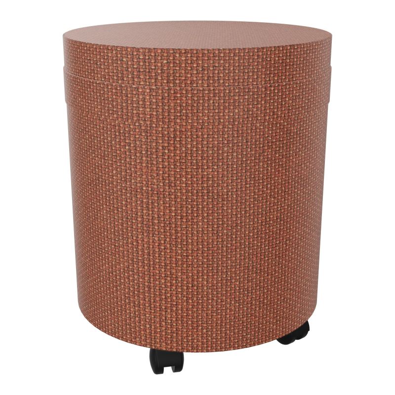 ZELIE POUF AVEC LANIERE D40 H48,5 CM S/ROULETTES (4 PETITES) NOIRES T7