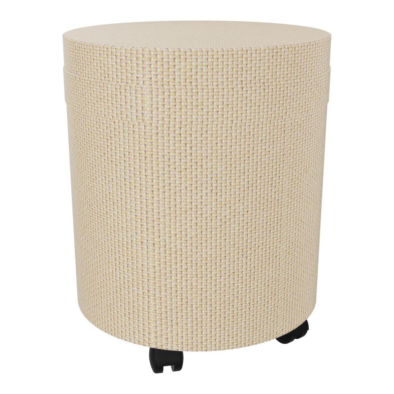 ZELIE POUF AVEC LANIERE D40 H48,5 CM S/ROULETTES (4 PETITES) NOIRES TL