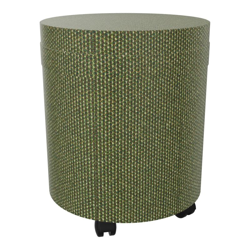 ZELIE POUF AVEC LANIERE D40 H48,5 CM S/ROULETTES (4 PETITES) NOIRES TU