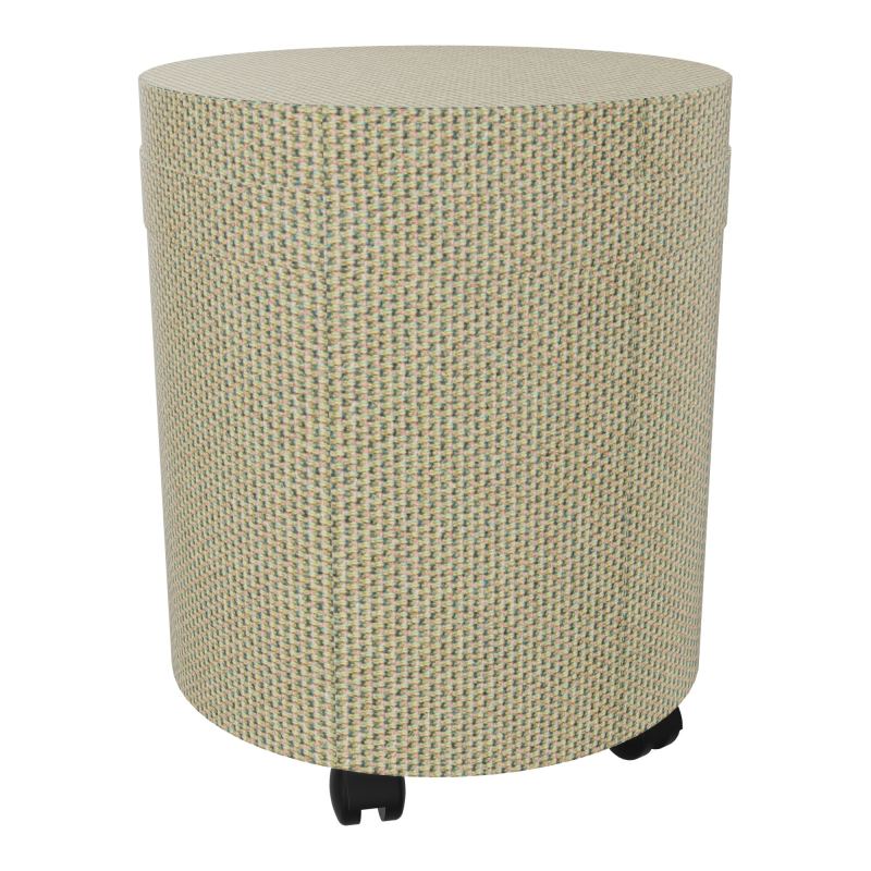 ZELIE POUF AVEC LANIERE D40 H48,5 CM S/ROULETTES (4 PETITES) NOIRES TZ