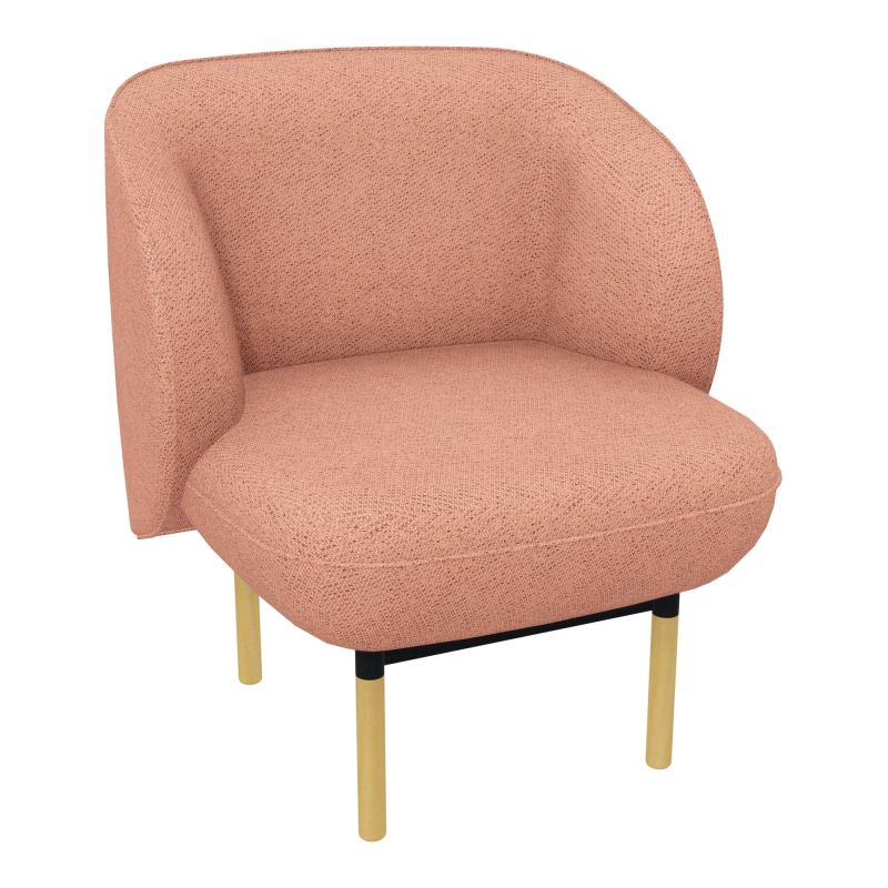 ASSISE MARGOT 1 PL L69,2XH78,4XP66CM - ASSISE  - DOS.  - PIET. BL BL ZP MS