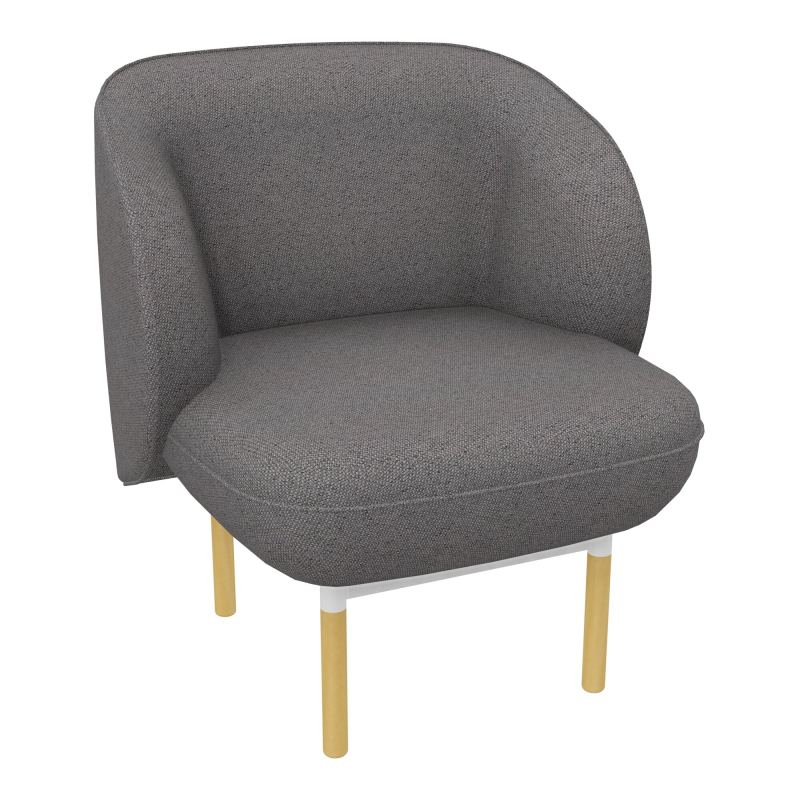 ASSISE MARGOT 1 PL L69,2XH78,4XP66CM - ASSISE  - DOS.  - PIET. BN BN ZO MS
