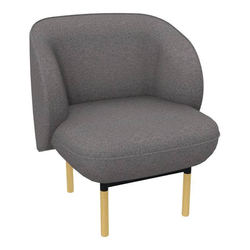 ASSISE MARGOT 1 PL L69,2XH78,4XP66CM - ASSISE  - DOS.  - PIET. BN BN ZP MS