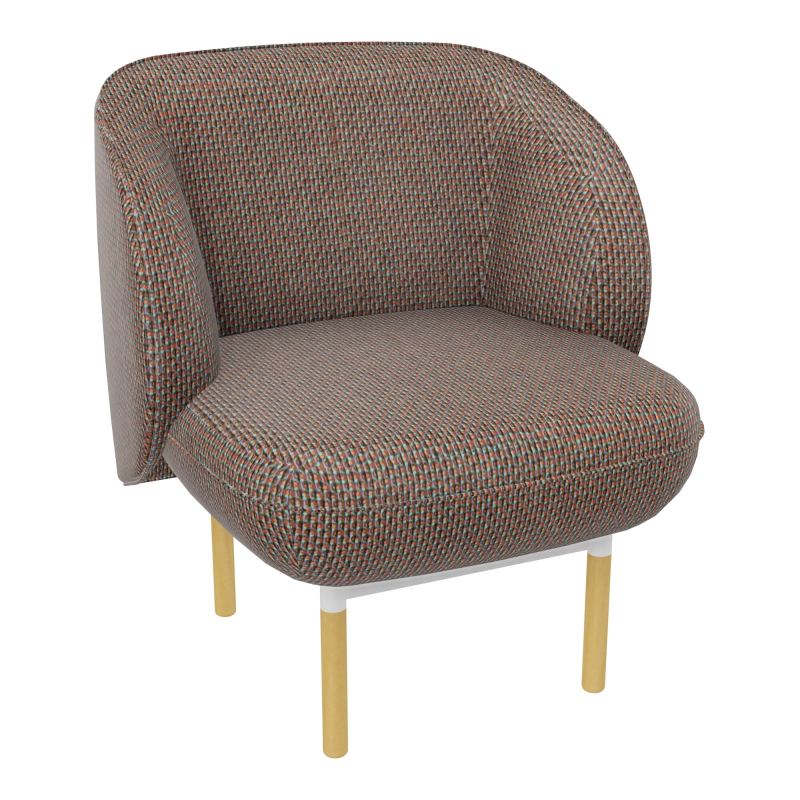 ASSISE MARGOT 1 PL L69,2XH78,4XP66CM - ASSISE  - DOS.  - PIET.  T6 T6 ZO MS