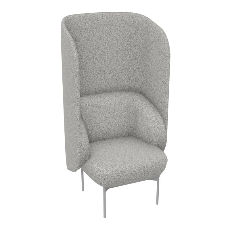 FAUTEUIL SILENCE MARGOT 1 PLACE L. 74,2 X H. 140 X P. 66 CM - ASSISE TISSU STEP MÉLANGE G