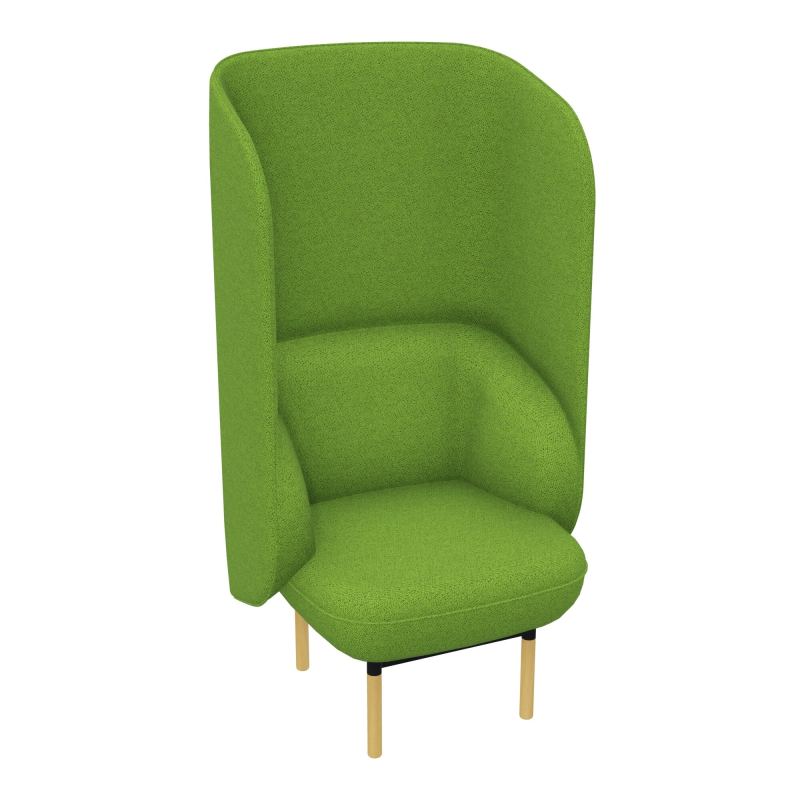 FAUT. SILENCE MARGOT 1 PL L74,2XH140XP66CM - ASSISE  - DOS.  - PIET. BK BK ZP MS