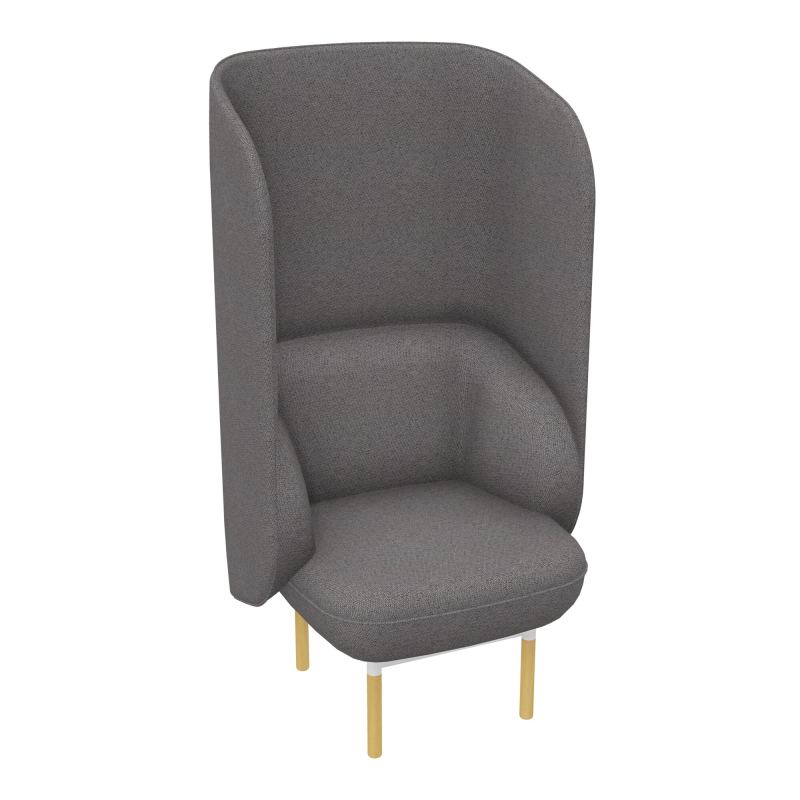 FAUT. SILENCE MARGOT 1 PL L74,2XH140XP66CM - ASSISE  - DOS.  - PIET. BN BN ZO MS