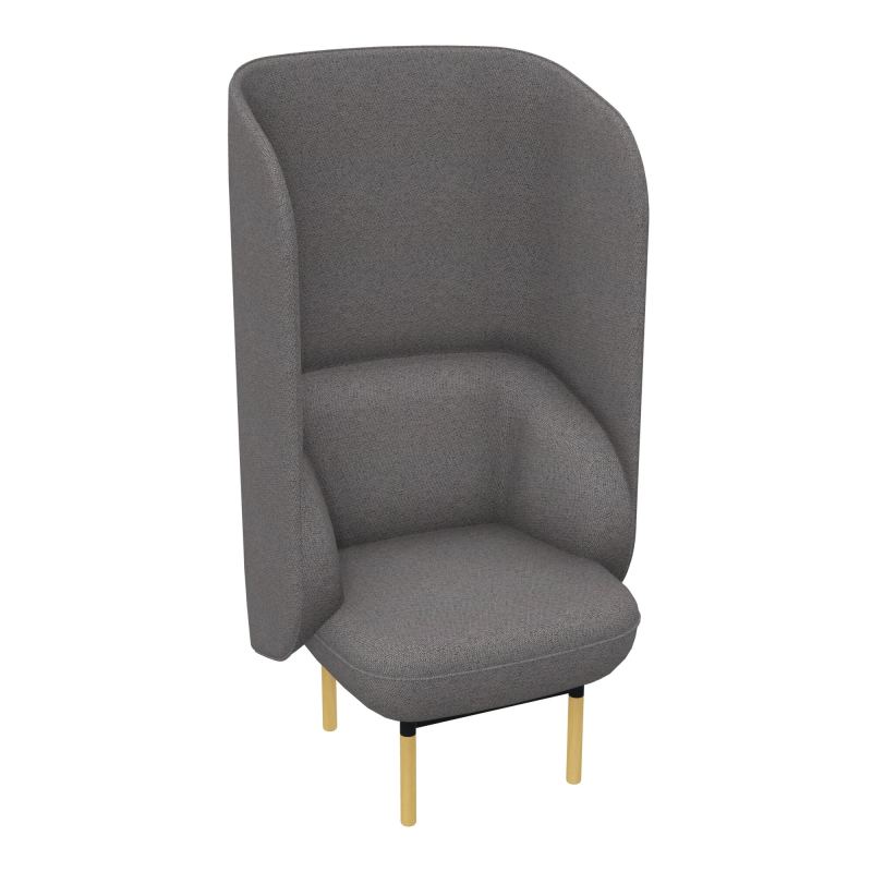 FAUT. SILENCE MARGOT 1 PL L74,2XH140XP66CM - ASSISE  - DOS.  - PIET. BN BN ZP MS
