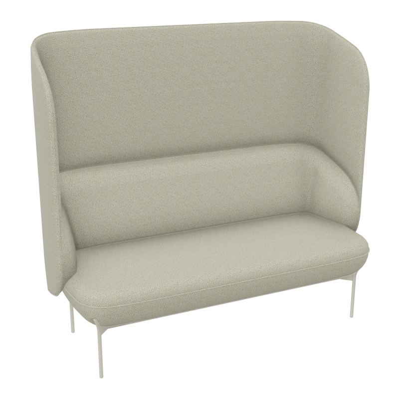 CANAPÉ SILENCE MARGOT 2 PLACES L. 155,4 X H. 144 X P. 66 CM - ASSISE TISSU STEP BEIGE  -