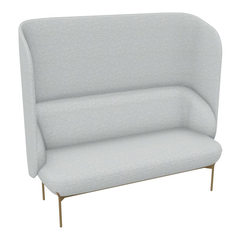 CANAPÉ SILENCE MARGOT 2 PLACES L. 155,4 X H. 144 X P. 66 CM - ASSISE TISSU CHILI GRIS CLA