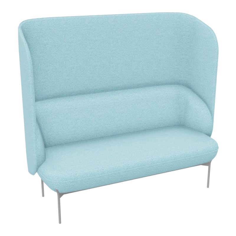 CANAPÉ SILENCE MARGOT 2 PLACES L. 155,4 X H. 144 X P. 66 CM - ASSISE TISSU CHILI BLEU GIV