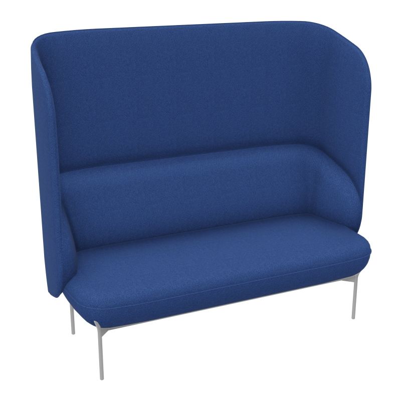 CANAPÉ SILENCE MARGOT 2 PLACES L. 155,4 X H. 144 X P. 66 CM - ASSISE TISSU CHILI BLEU MIN
