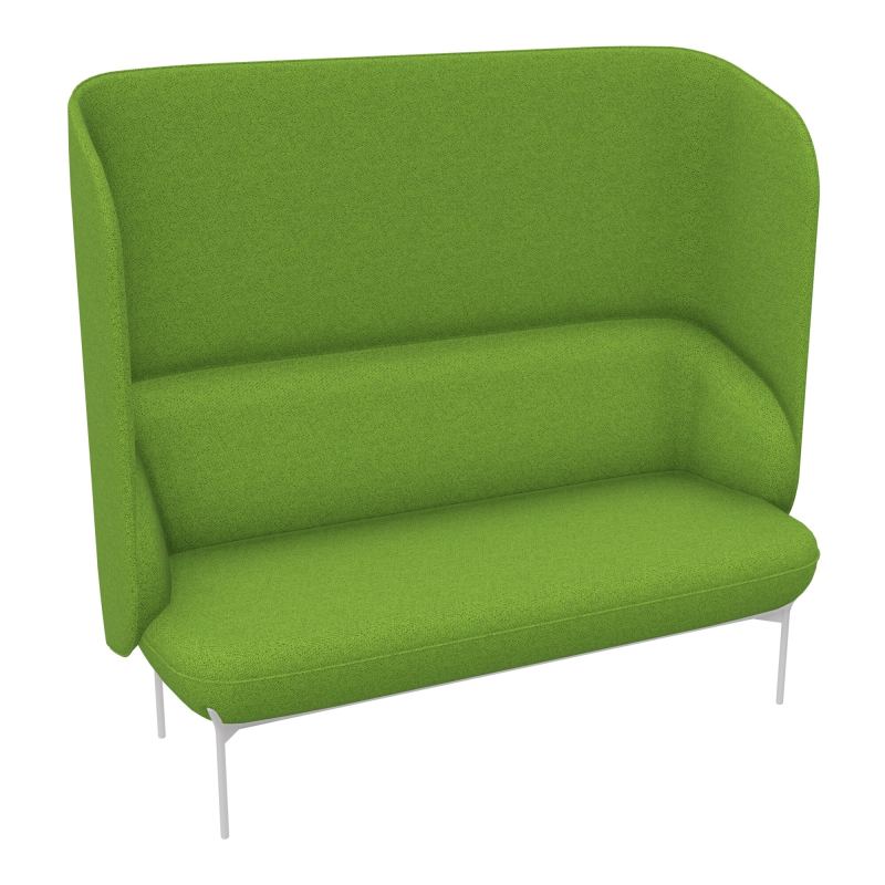CANAPÉ SILENCE MARGOT 2 PLACES L. 155,4 X H. 144 X P. 66 CM - ASSISE TISSU CHILI VERT OLI