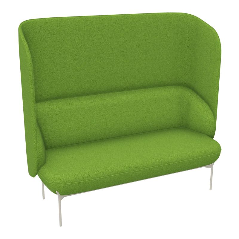CANAPÉ SILENCE MARGOT 2 PLACES L. 155,4 X H. 144 X P. 66 CM - ASSISE TISSU CHILI VERT OLI