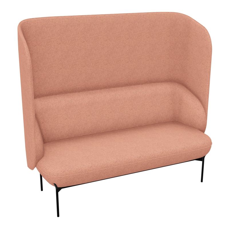 CANAPÉ SILENCE MARGOT 2 PLACES L. 155,4 X H. 144 X P. 66 CM - ASSISE TISSU CHILI SAUMON C