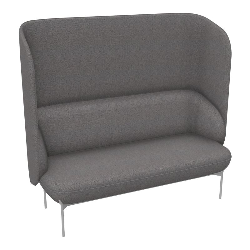 CANAPÉ SILENCE MARGOT 2 PLACES L. 155,4 X H. 144 X P. 66 CM - ASSISE TISSU CHILI CHOCOLAT