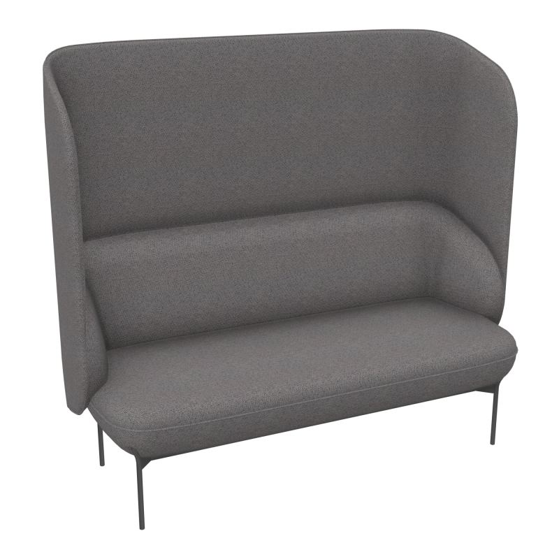 CANAPÉ SILENCE MARGOT 2 PLACES L. 155,4 X H. 144 X P. 66 CM - ASSISE TISSU CHILI CHOCOLAT