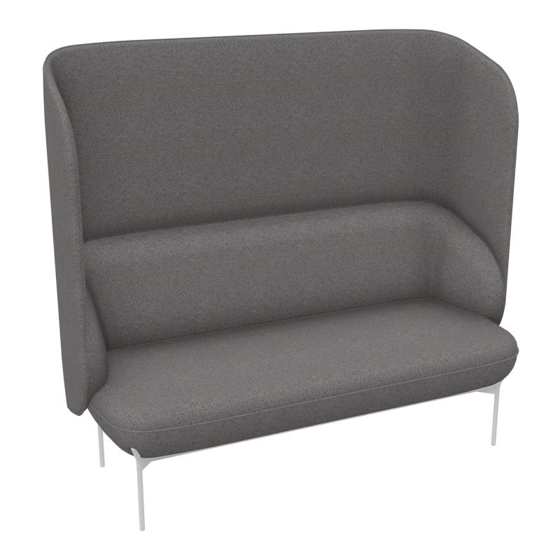 CANAPÉ SILENCE MARGOT 2 PLACES L. 155,4 X H. 144 X P. 66 CM - ASSISE TISSU CHILI CHOCOLAT