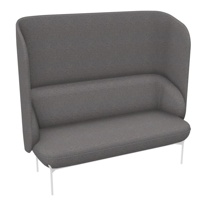 CANAPÉ SILENCE MARGOT 2 PLACES L. 155,4 X H. 144 X P. 66 CM - ASSISE TISSU CHILI CHOCOLAT