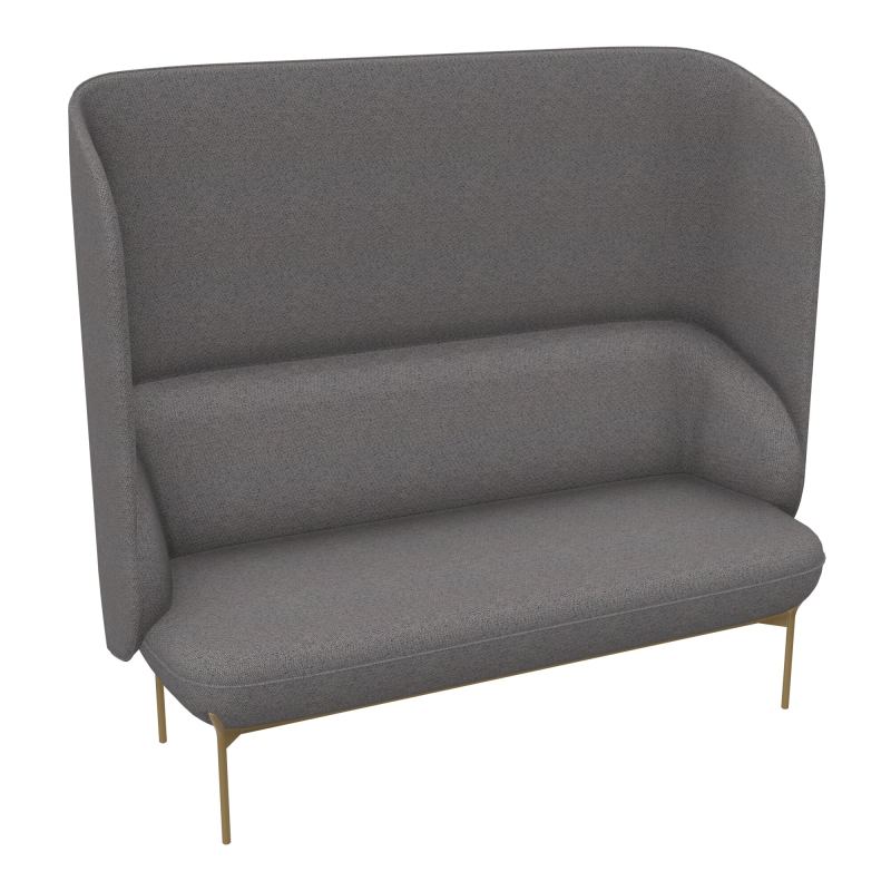 CANAPÉ SILENCE MARGOT 2 PLACES L. 155,4 X H. 144 X P. 66 CM - ASSISE TISSU CHILI CHOCOLAT
