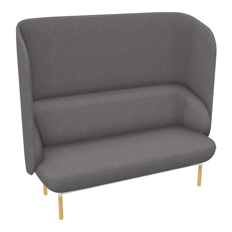 CANAPE SILENCE MARGOT 2 PL L155,4XH144XP66CM - ASS.  - DOS.  - PIET. BN BN ZO MS