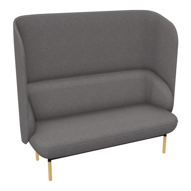 CANAPE SILENCE MARGOT 2 PL L155,4XH144XP66CM - ASS.  - DOS.  - PIET. BN BN ZP MS