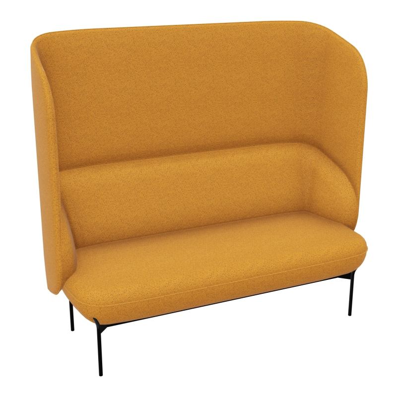 CANAPÉ SILENCE MARGOT 2 PLACES L. 155,4 X H. 144 X P. 66 CM - ASSISE TISSU CHILI CURCUMA