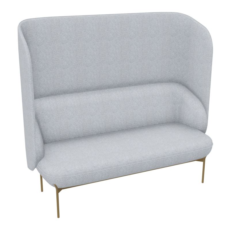 CANAPÉ SILENCE MARGOT 2 PLACES L. 155,4 X H. 144 X P. 66 CM - ASSISE TISSU FENICE GRIS CL