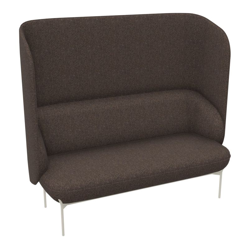 CANAPÉ SILENCE MARGOT 2 PLACES L. 155,4 X H. 144 X P. 66 CM - ASSISE TISSU FENICE CHOCOLA